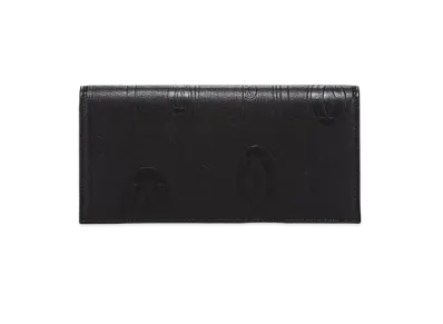Cartier Leather Long Wallet "Black"