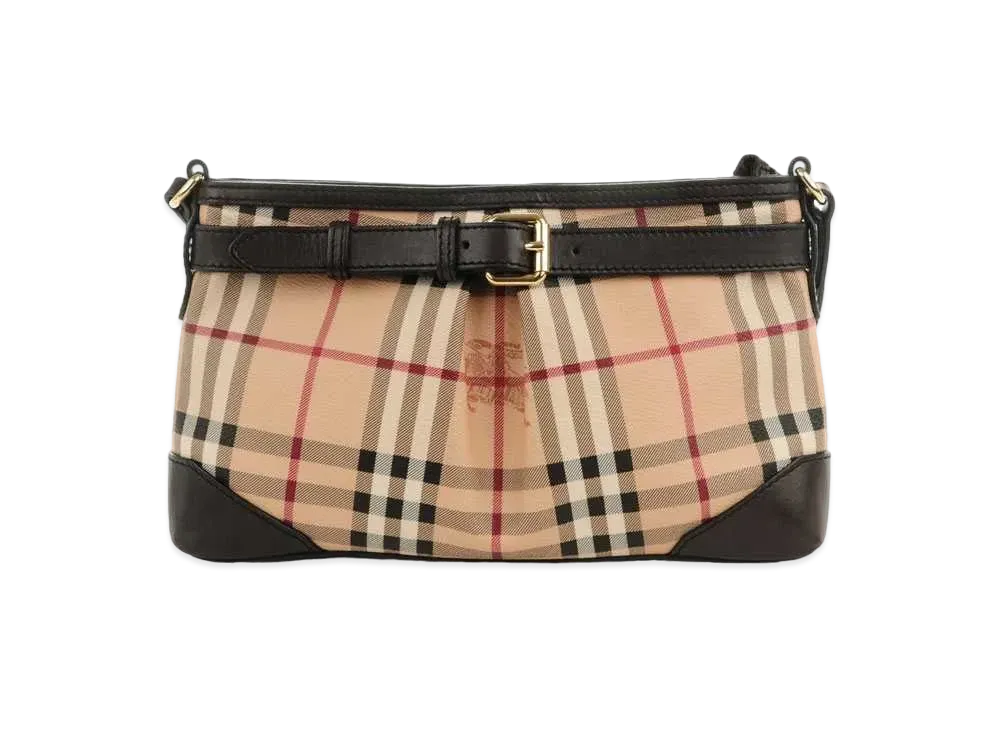 Burberry Haymarket Check Smithfield Clutch Shoulder Bag 