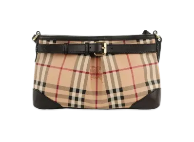 Burberry Haymarket Check Smithfield Clutch Shoulder Bag