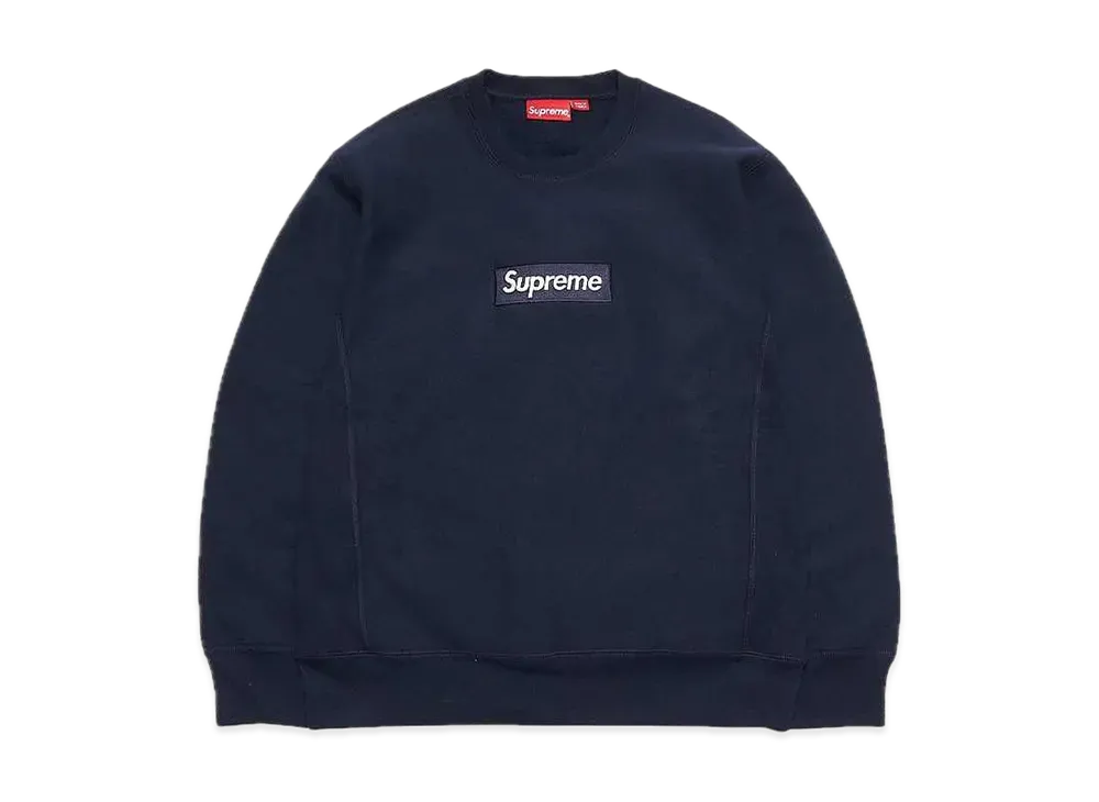 Supreme Box Logo Crewneck Sweatshirt "Navy" (18FW)