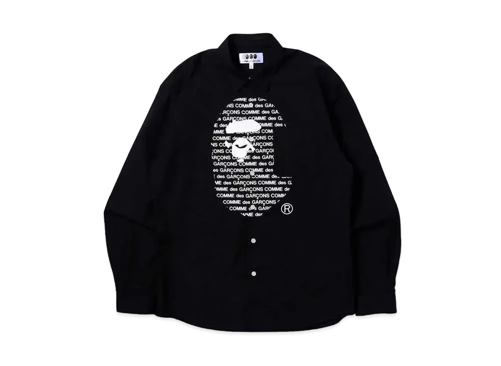 A BATHING APE x CDG OSAKA SHIRT "Black"