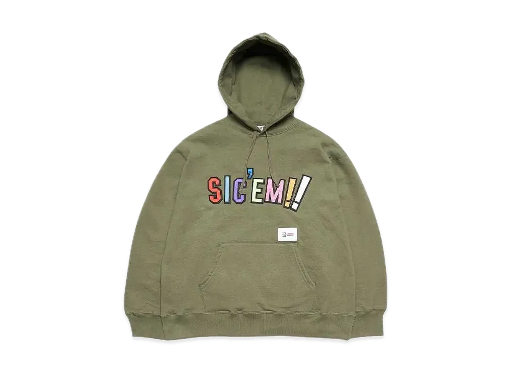 Supreme / WTAPS Sic'em! Hooded Sweatshirt "Olive Drab"