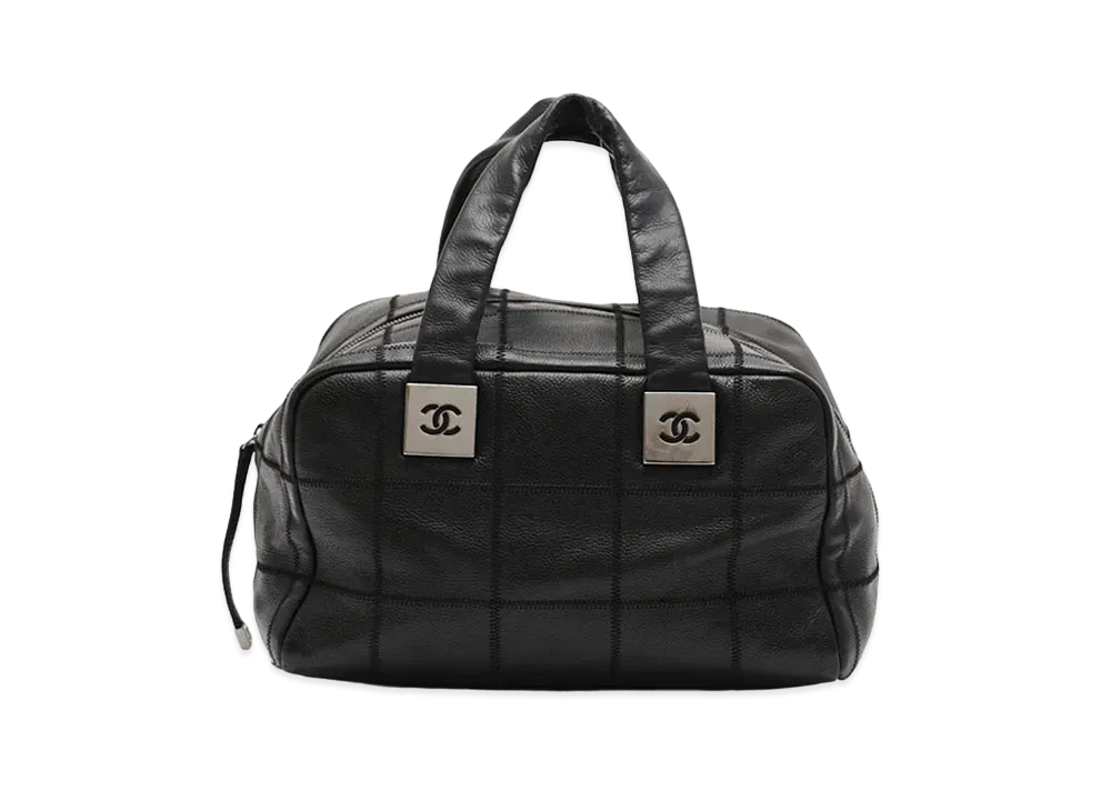 CHANEL Chocolate Bar Mini Boston Bag "Black"