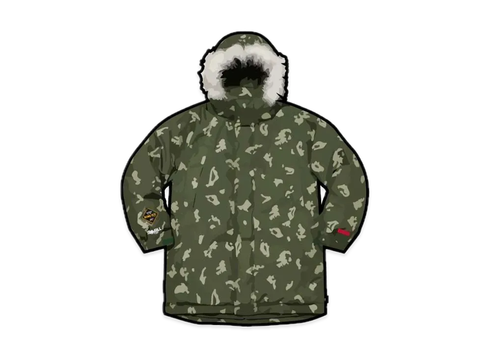 Supreme GORE-TEX 700-Fill Down Parka "Olive Russian Camo"