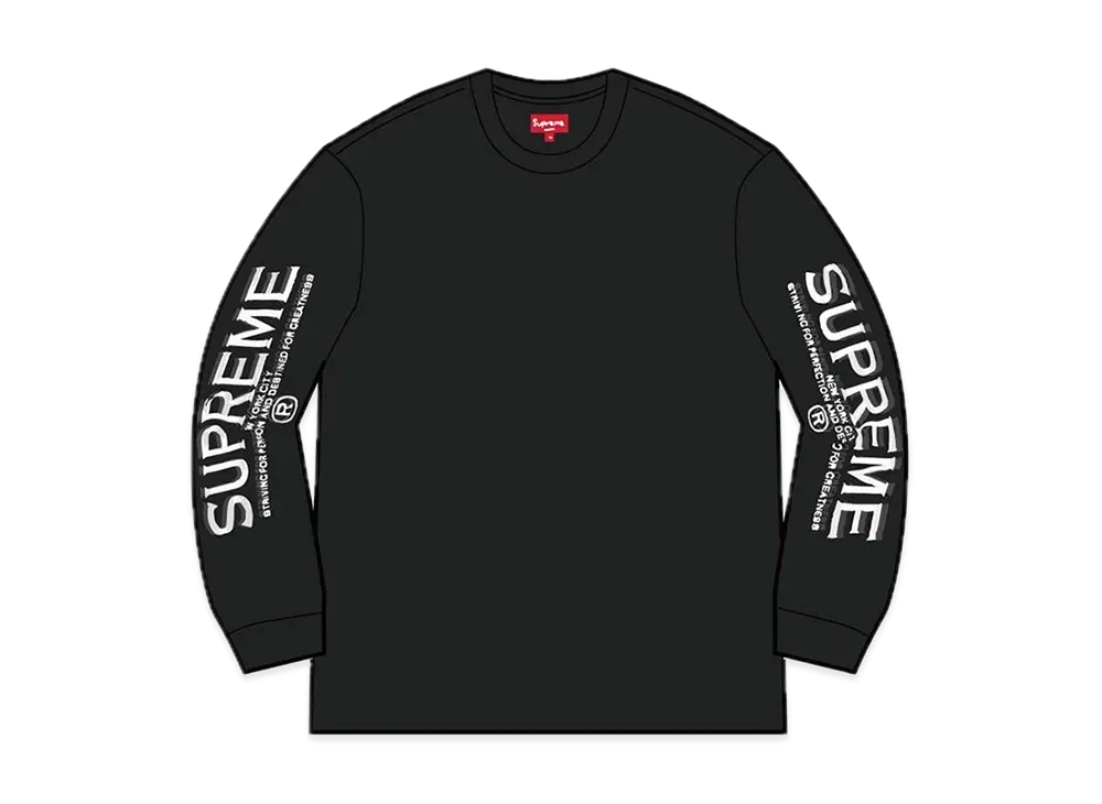 Supreme Intarsia Sleeve L/S Top "Black"