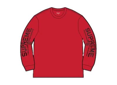 Supreme Intarsia Sleeve L/S Top "Red"