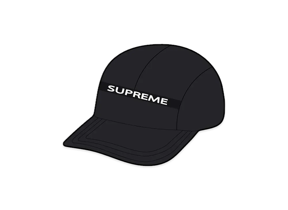 Supreme Top Zip Camp Cap "Black"