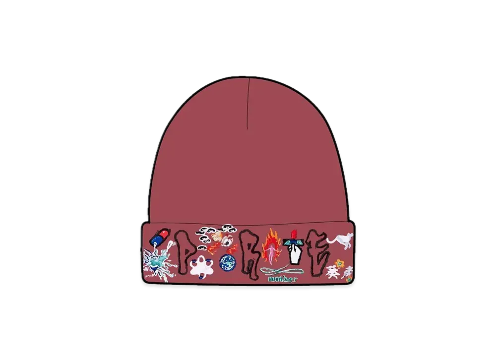 Supreme AOI Icons Beanie "Plum"