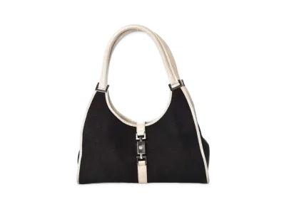 GUCCI Jackie One Shoulder Bag "Black/White"