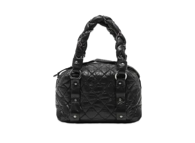 CHANEL Matelasse Chain Hand Bag "Black"