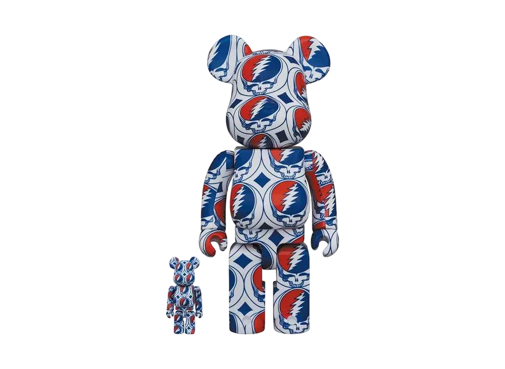 Bearbrick GRATEFUL DEAD 100% & 400% (STEAL YOUR FACE)