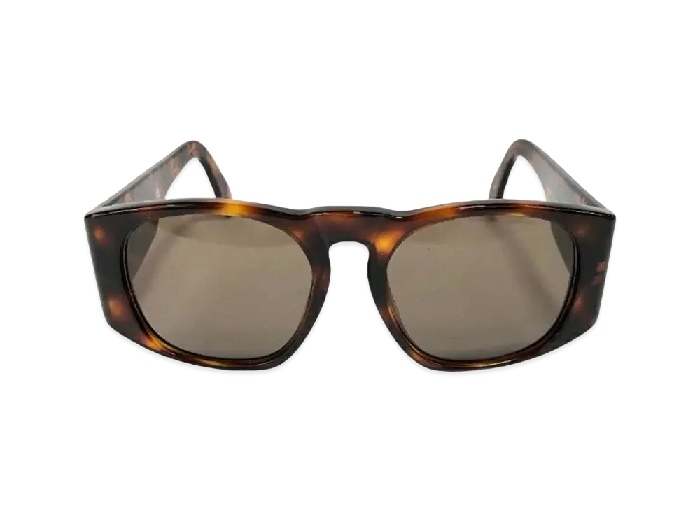 CHANEL Matelasse Tortoiseshell Sunglasses ”Brown”