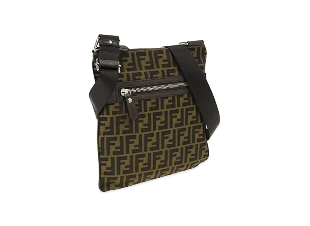 FENDI ZUCCA Shoulder Bag "Brown"