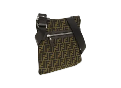 FENDI ZUCCA Shoulder Bag "Brown"
