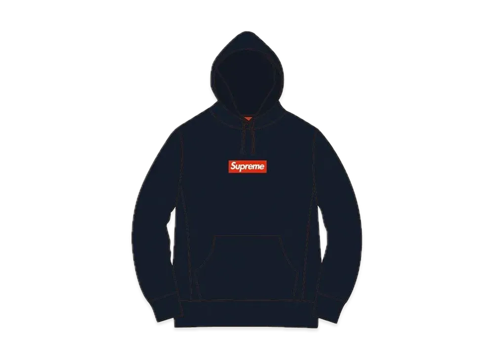 Supreme Box Logo Hooded Sweatshirt "Navy" (16FW)