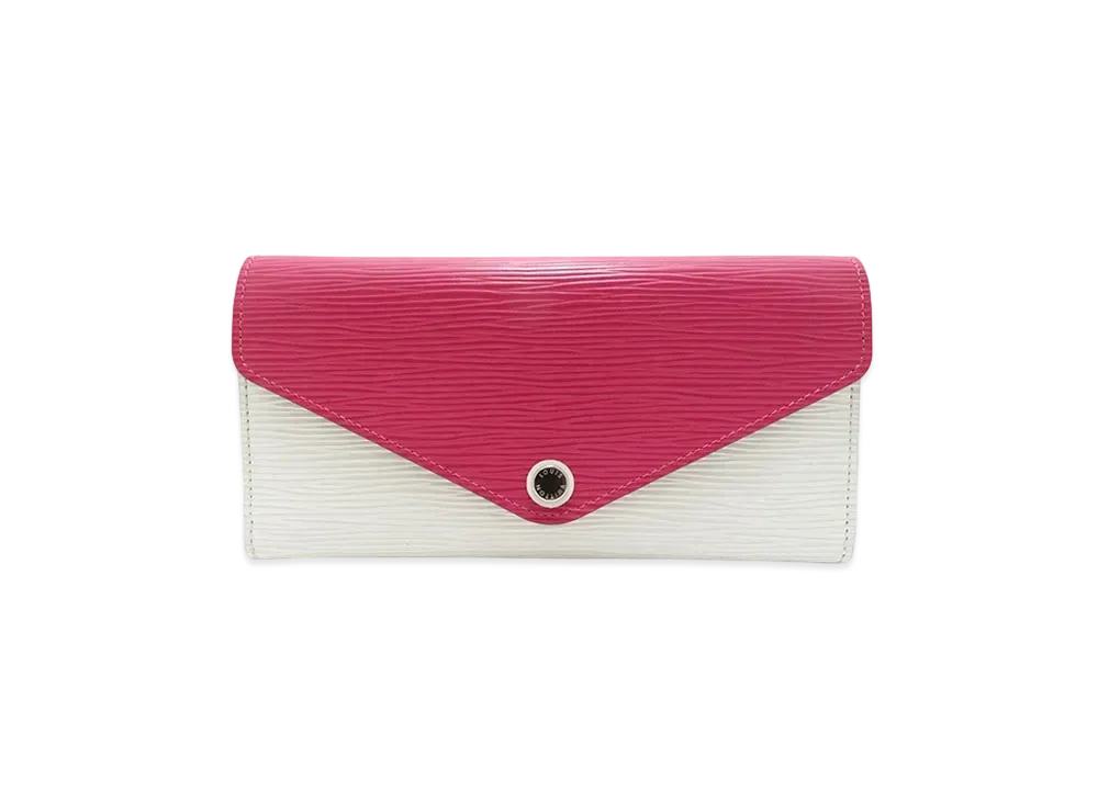 Louis Vuitton Josephine Wallet Epi "Blanc/Fuchsia"