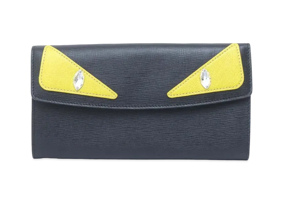Fendi Monster Long Wallet "Black"
