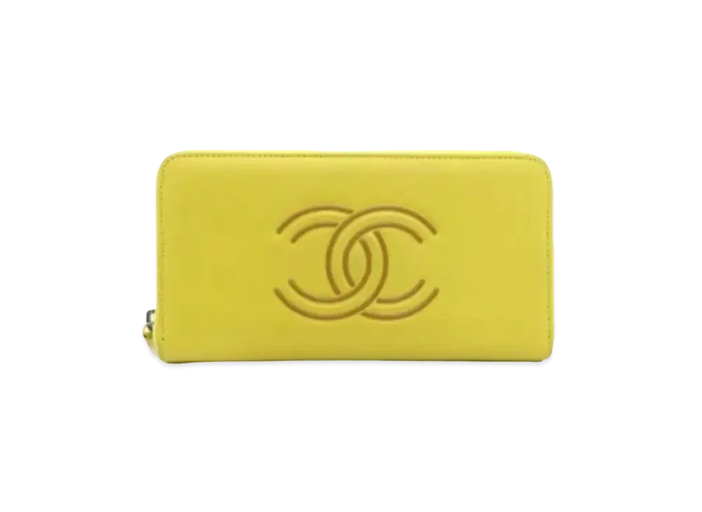 CHANEL Coco Mark Wallet "Yellow"