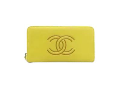 CHANEL Coco Mark Wallet "Yellow"