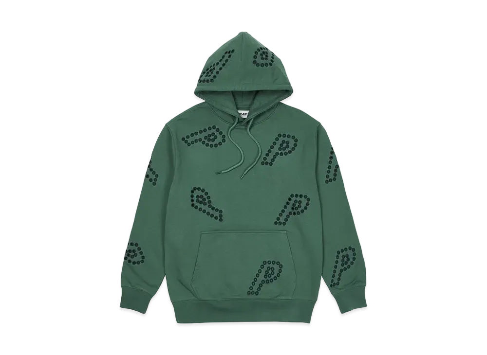 PALACE EYELET P HOOD "Green"