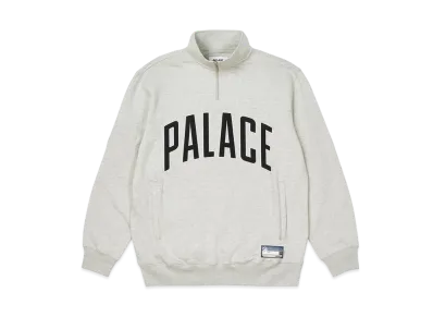 PALACE 1/4 ZIP FUNNEL "Grey Marl"
