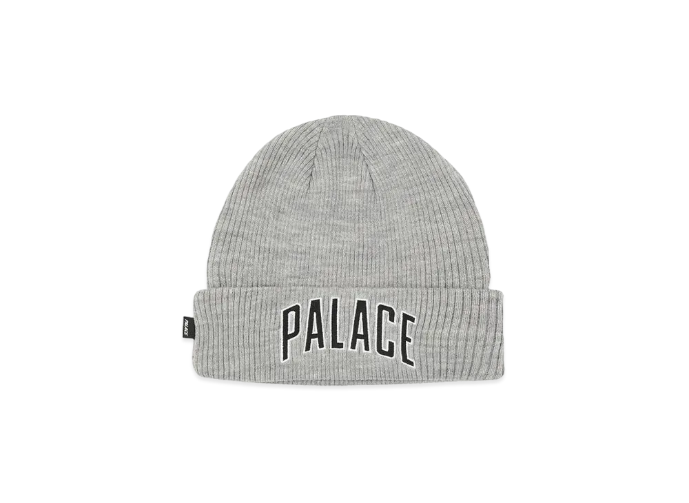 PALACE ARCH LOGO BEANIE "Light Grey Marl"