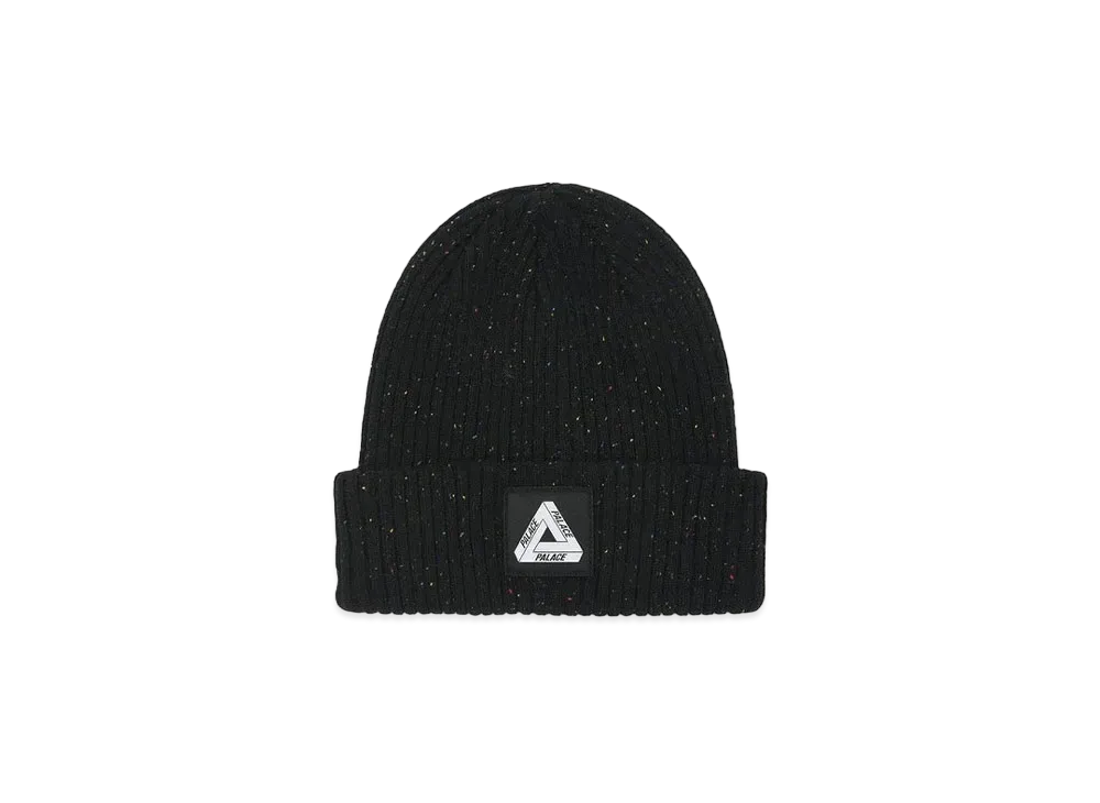 PALACE NEPPED TRI-FERG PATCH BEANIE "Black"