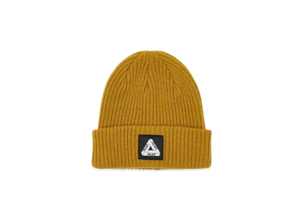 PALACE NEPPED TRI-FERG PATCH BEANIE "Tan"