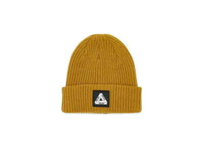 PALACE NEPPED TRI-FERG PATCH BEANIE "Tan"