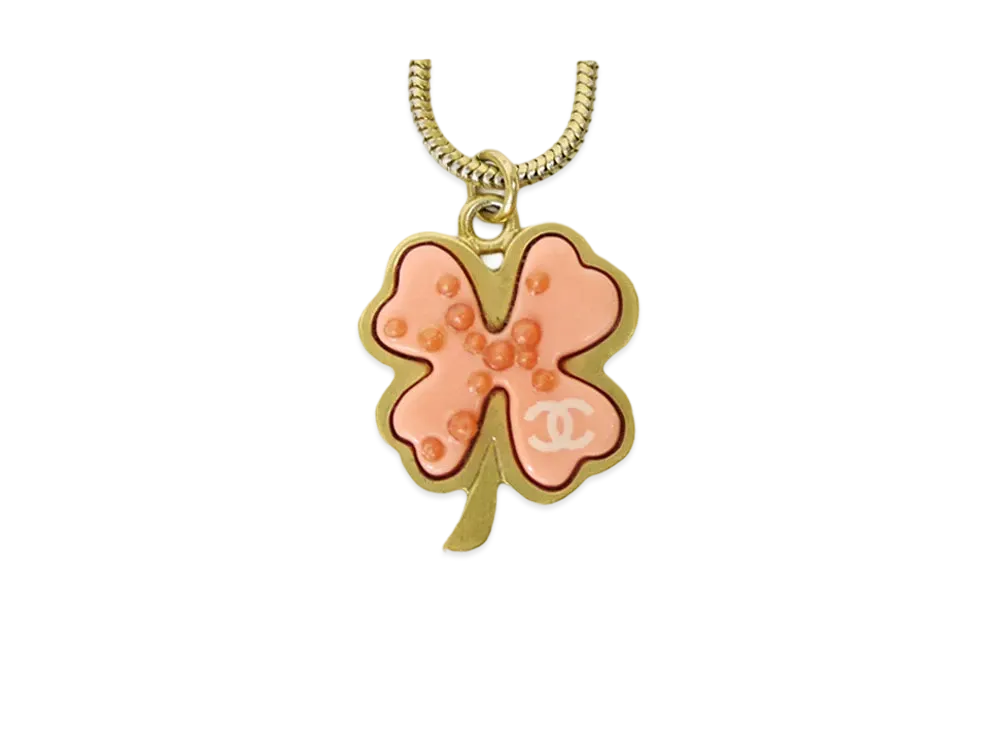CHANEL Coco Mark Clover Necklace