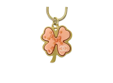 CHANEL Coco Mark Clover Necklace