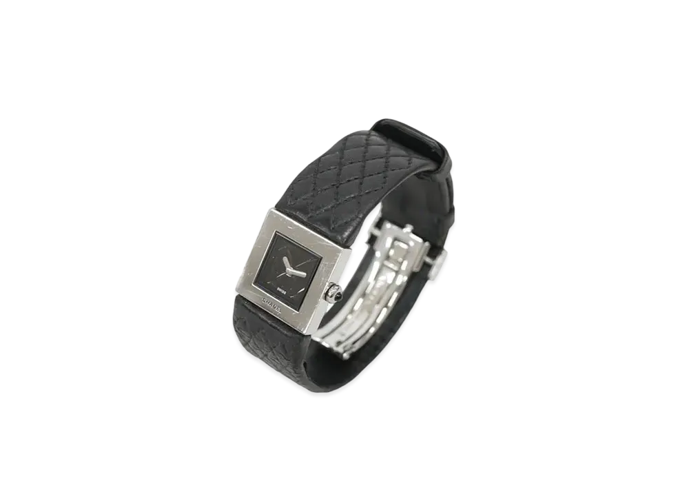 CHANEL Matelasse Square Watch "Black"