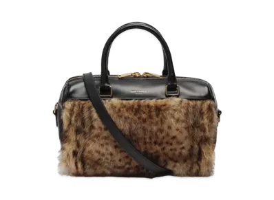 Saint Laurent Baby duffle Leather Hand Bag "Black/Brown"