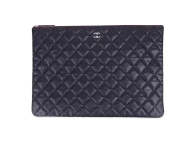 CHANEL Matelasse Clutch Bag "Black"