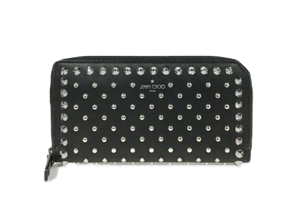 Jimmy Choo Zip Round Wallet "Black"