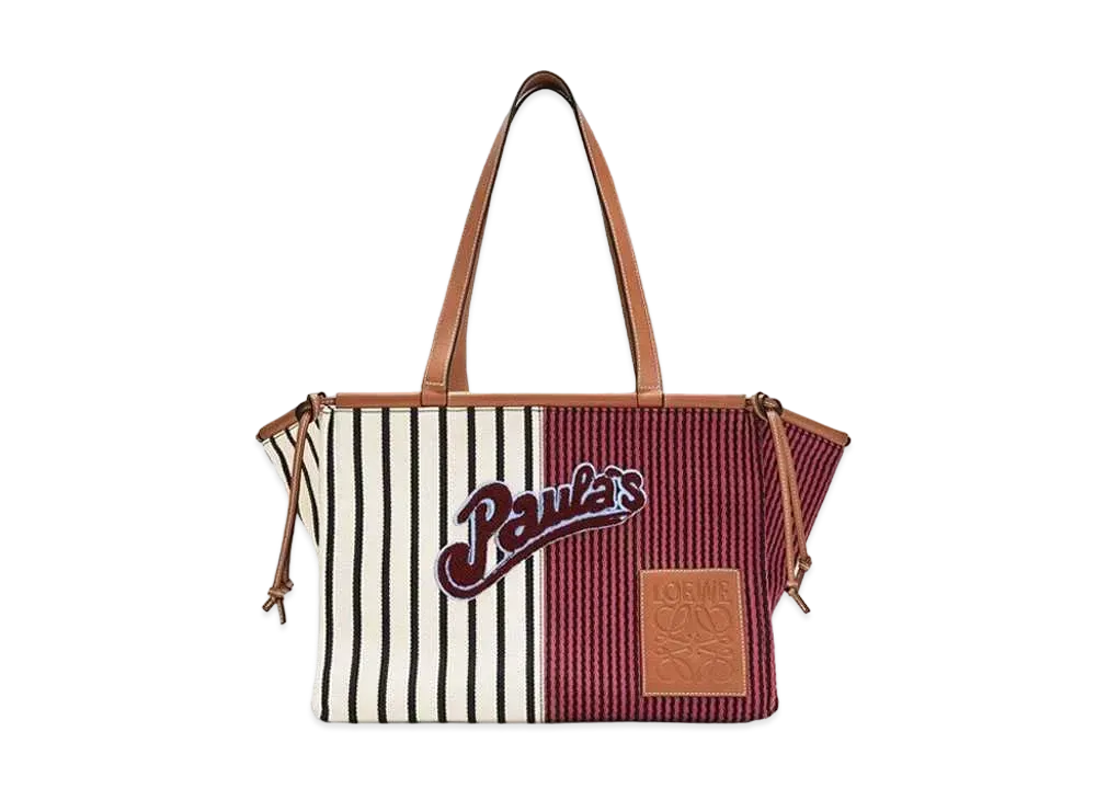 LOEWE Parause Striped Cushion Tote
