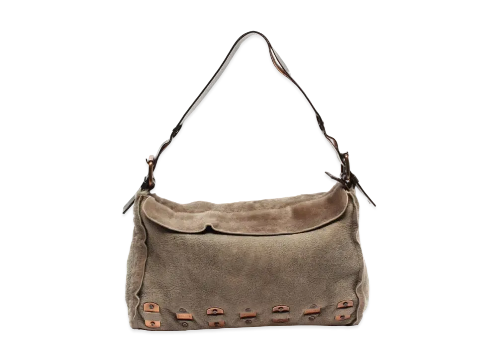 CELINE Sheepskin Leather Shoulder Bag