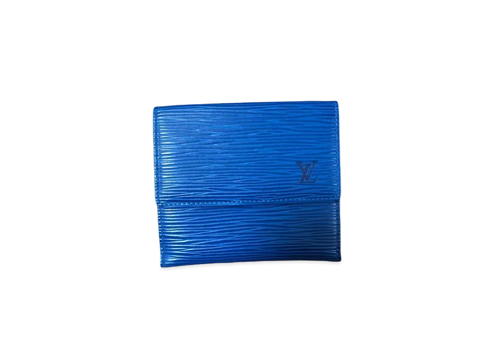 Louis Vuitton Epi W Hook Porte Monnaie Bie Cartescredit "Toledo Blue"