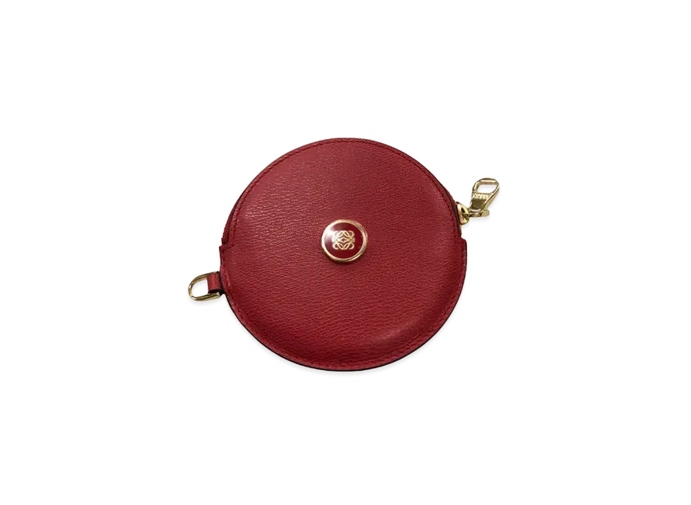 LOEWE Round Coin Case "Red"