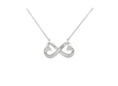 Tiffany & Co. Double Rubbing Heart Necklace