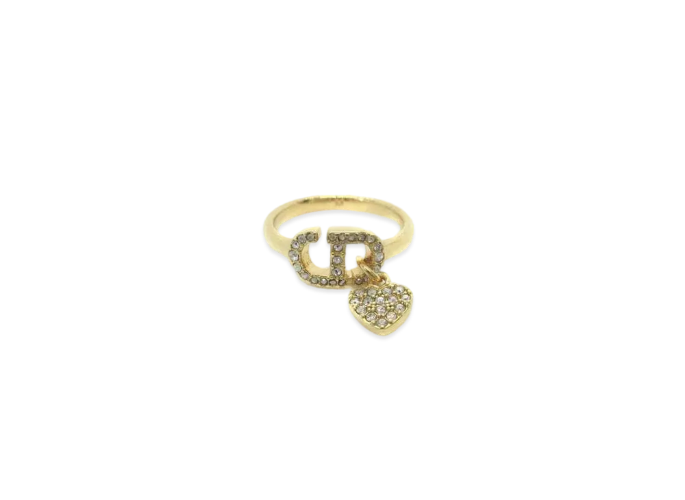 ディオール CDロゴ ハートリング "ゴールド"