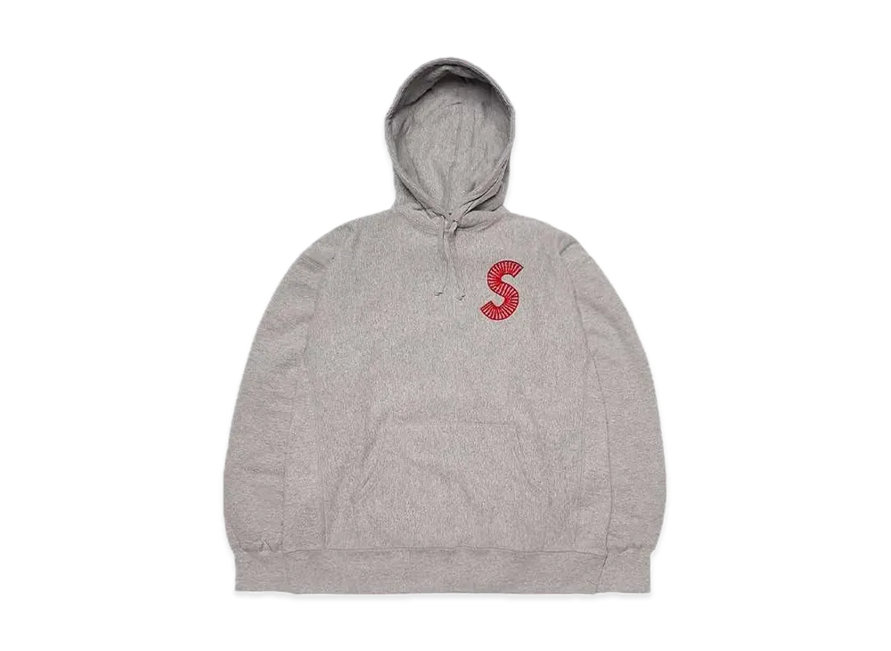 Supreme S Logo Hooded Sweatshirt "Heather Grey" (20FW)
