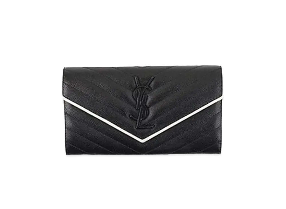 Saint Laurent Monogram Flap Wallet "Black"