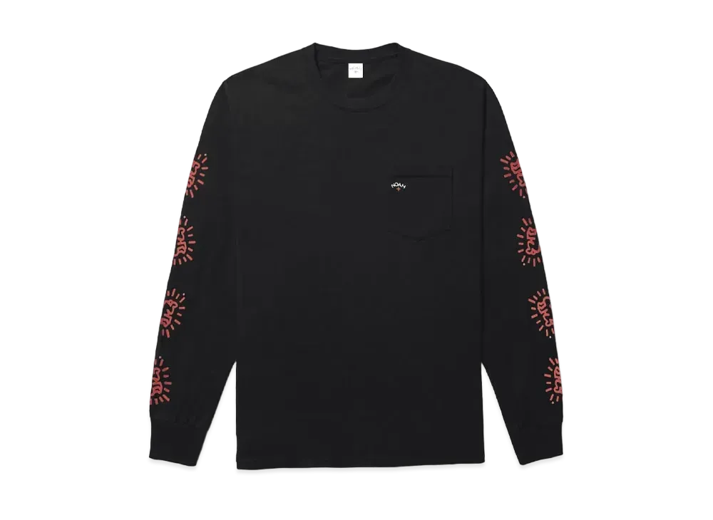 Noah x Keith Haring Long Sleeve Pocket Tee "Black"
