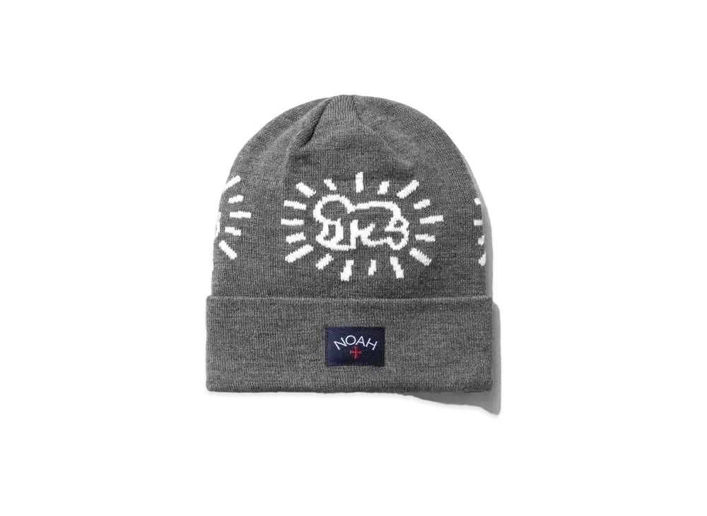 Noah x Keith Haring Beanie "Heather Gray"