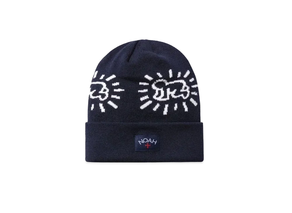 Noah x Keith Haring Beanie "Navy"