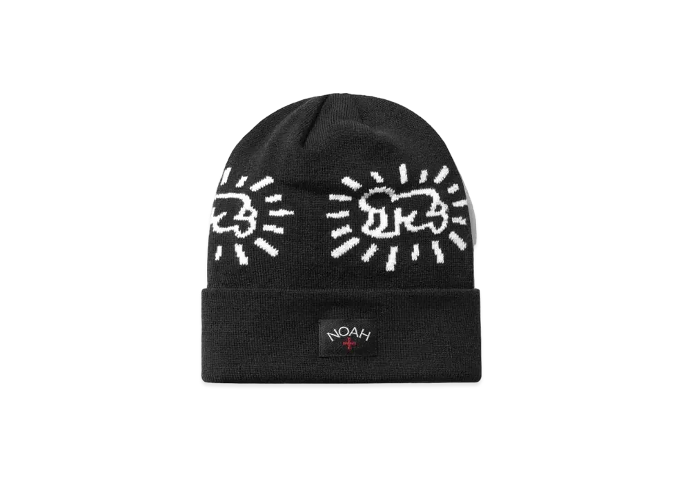Noah x Keith Haring Beanie"Black"