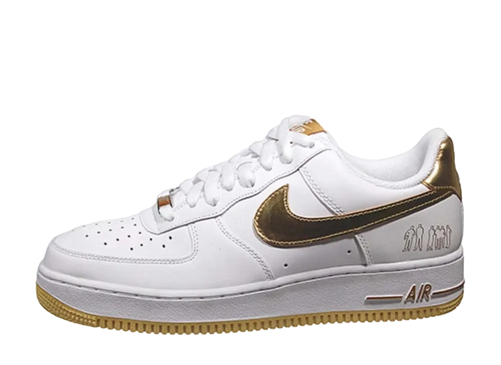 Nike Air Force 1 Low "Players White Metallic Gold"