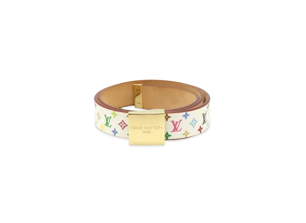 Louis Vuitton Monogram Multicolor Ceinture Carre "Blanc"