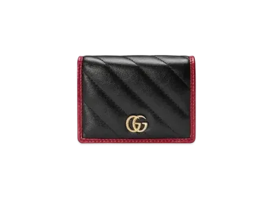 GUCCI GG Marmont Card Case Wallet "Black"